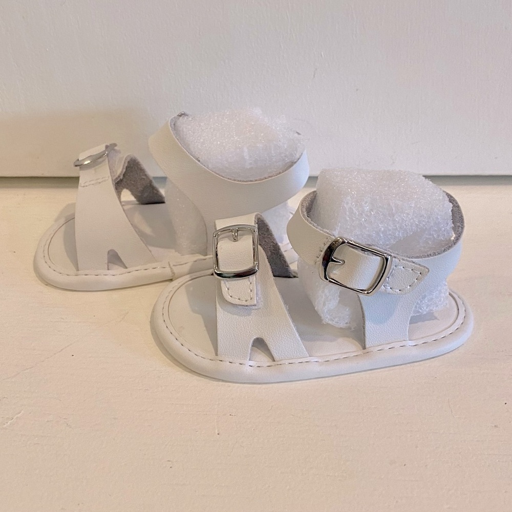Baby Deer Baby-Girl's Leather Buckle Sandal
